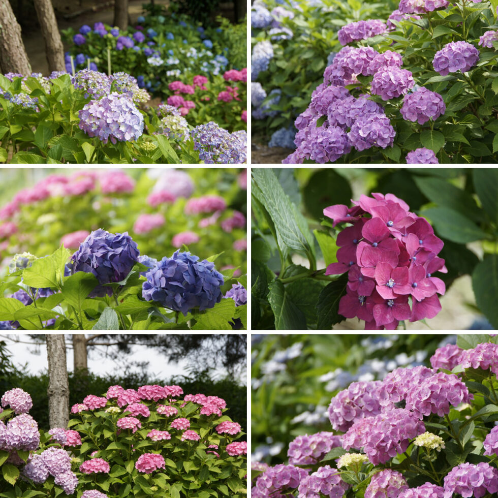 鵜川天満宮の紫陽花